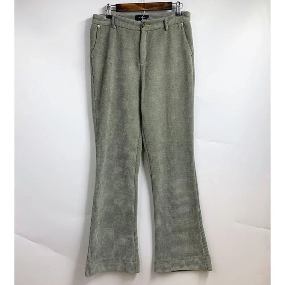 En Saison Women's Flared Corduroy High Rise Button Pants Size M - Picture 1 of 13